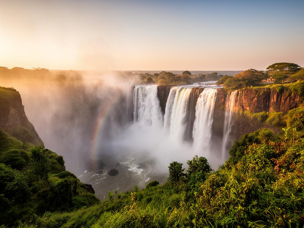Victoria Falls waterfall in Zimbabwe