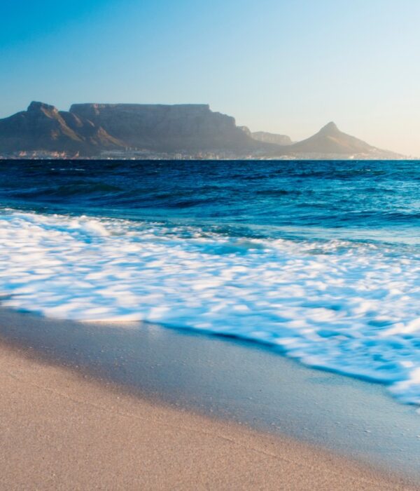 Cape Town Table Mountain from Beach