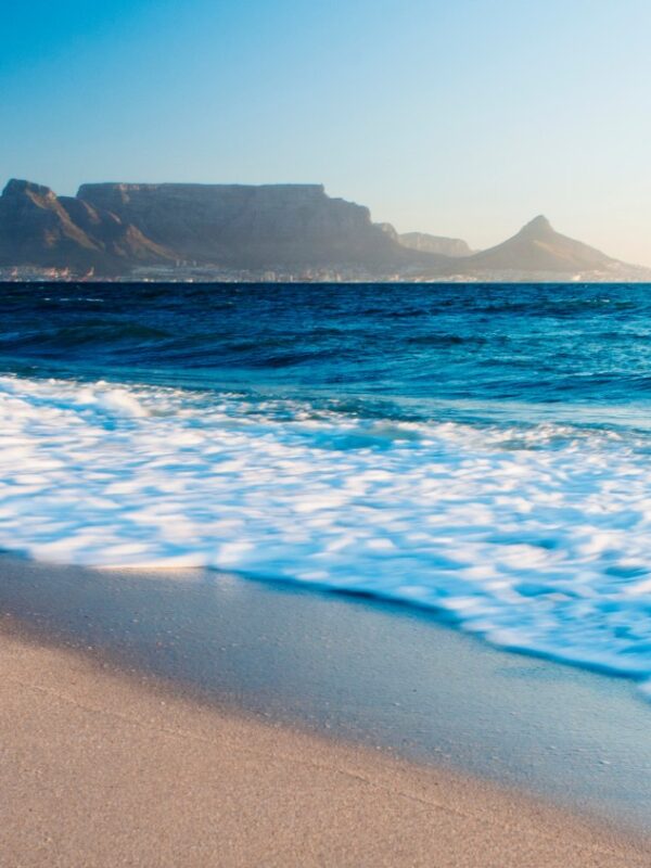 Cape Town Table Mountain from Beach